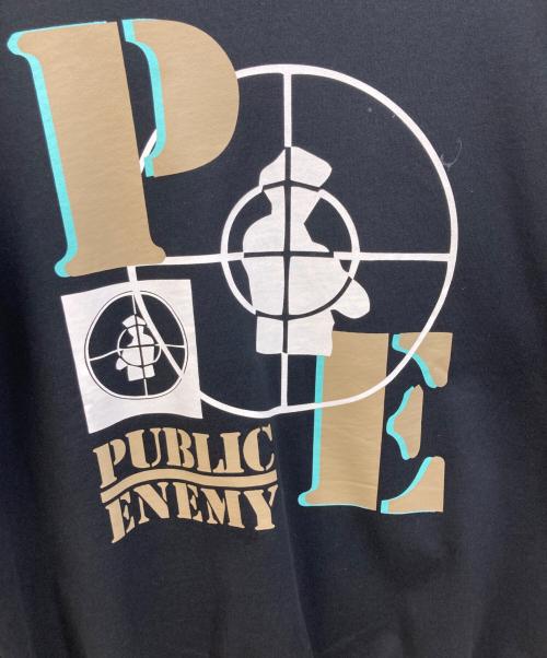 X-LARGE（エクストララージ）X-LARGE (エクストララージ) PUBLIC ENEMY (パブリック エネミー) CREWNECK SWEAT ブラック サイズ:Mの古着・服飾アイテム