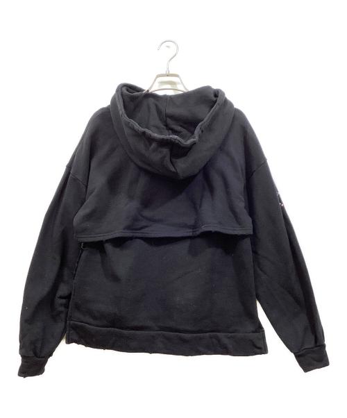 rurumu:（ルルムウ）rurumu: (ルルムウ) bind rune layered hoodie ブラック サイズ:Freeの古着・服飾アイテム