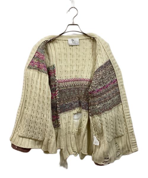 rurumu:（ルルムウ）rurumu: (ルルムウ) フリンジカーディガン アイボリー サイズ:Freeの古着・服飾アイテム
