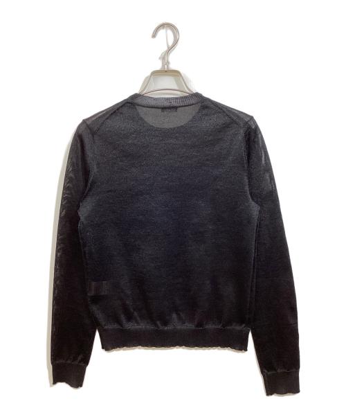 JIL SANDER NAVY（ジルサンダー ネイビー）JIL SANDER NAVY (ジルサンダー ネイビー) ラメシアーニット ブラック サイズ:Ｓの古着・服飾アイテム