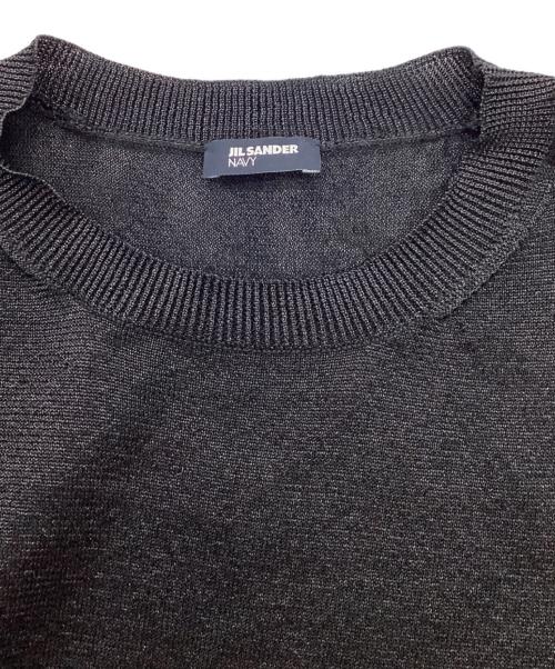 JIL SANDER NAVY（ジルサンダー ネイビー）JIL SANDER NAVY (ジルサンダー ネイビー) ラメシアーニット ブラック サイズ:Ｓの古着・服飾アイテム