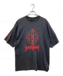 BALENCIAGA（バレンシアガ）の古着「23SS Metal BB Logo Tee Medium Fit」｜グレー