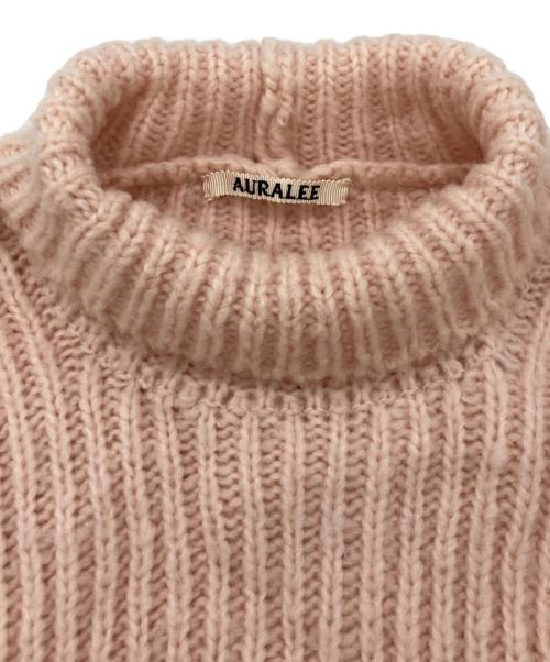 AURALEE（オーラリー）AURALEE (オーラリー) タートルネックニット ピンク サイズ:4の古着・服飾アイテム
