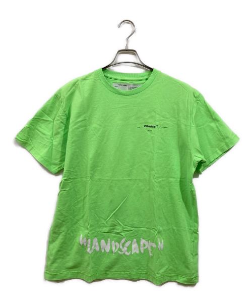 OFFWHITE（オフホワイト）OFFWHITE (オフホワイト) プリントTシャツ グリーン サイズ:XXSの古着・服飾アイテム