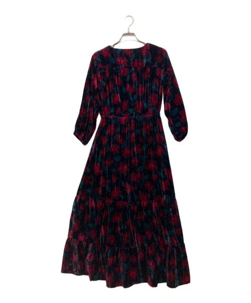 MAX&Co.（マックスアンドコー）MAX&Co. (マックスアンドコー) 総柄ワンピース ネイビー サイズ:Sの古着・服飾アイテム