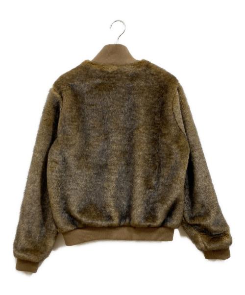 HUNTER（ハンター）HUNTER (ハンター) アクリルファーボンバージャケット ブラウン サイズ:SIZE Sの古着・服飾アイテム