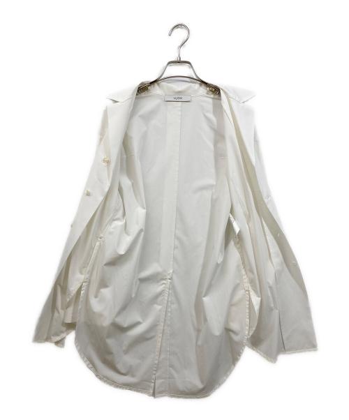 Ujoh（ウジョー）Ujoh (ウジョー) オープンカラースリットシャツ ホワイト サイズ:Mの古着・服飾アイテム