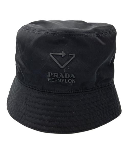 PRADA（プラダ）PRADA (プラダ) Re Nylonバケットハット ブラック サイズ:XLの古着・服飾アイテム