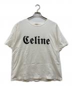 CELINEセリーヌ）の古着「ゴシックロゴプリントTシャツ」｜ホワイト