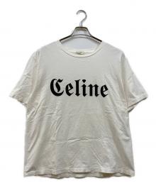 CELINE（セリーヌ）の古着「ゴシックロゴプリントTシャツ」｜ホワイト