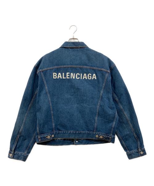 BALENCIAGA（バレンシアガ）BALENCIAGA (バレンシアガ) バックロゴデニムジャケット インディゴ サイズ:48の古着・服飾アイテム