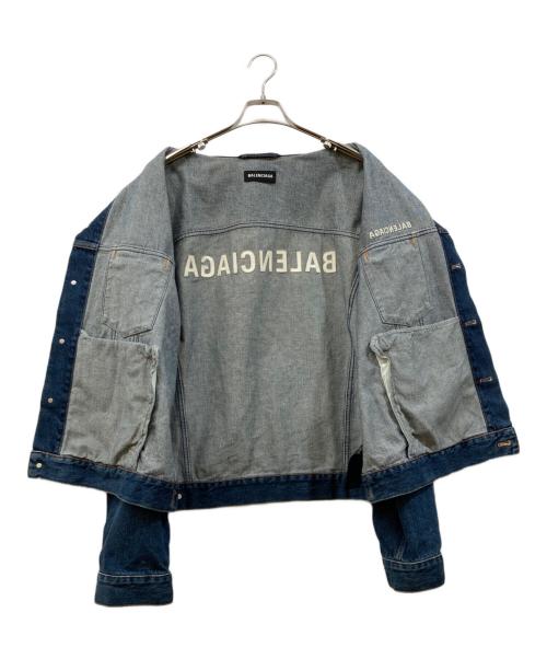 BALENCIAGA（バレンシアガ）BALENCIAGA (バレンシアガ) バックロゴデニムジャケット インディゴ サイズ:48の古着・服飾アイテム