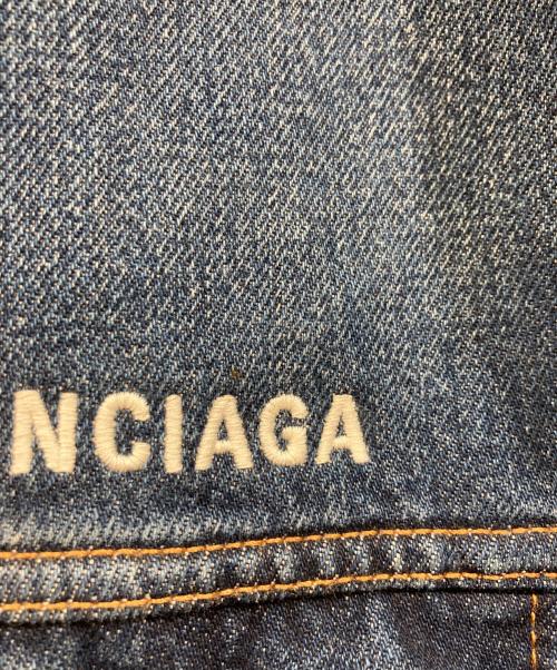 BALENCIAGA（バレンシアガ）BALENCIAGA (バレンシアガ) バックロゴデニムジャケット インディゴ サイズ:48の古着・服飾アイテム