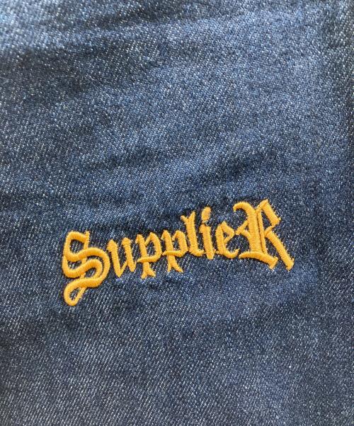 SUPPLIER（サプライヤー）SUPPLIER (サプライヤー) スネーク柄デニムパンツ インディゴ サイズ:Mの古着・服飾アイテム
