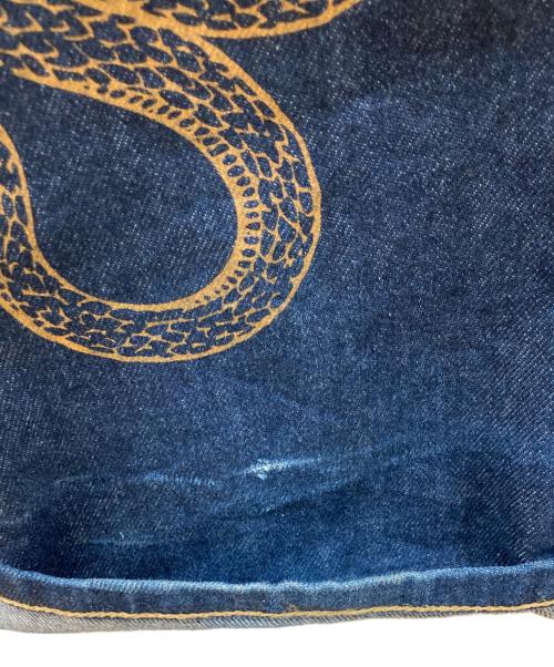 SUPPLIER（サプライヤー）SUPPLIER (サプライヤー) スネーク柄デニムパンツ インディゴ サイズ:Mの古着・服飾アイテム