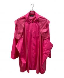 AMBUSH（アンブッシュ）の古着「Pink Oversized Poncho Coat」｜ピンク
