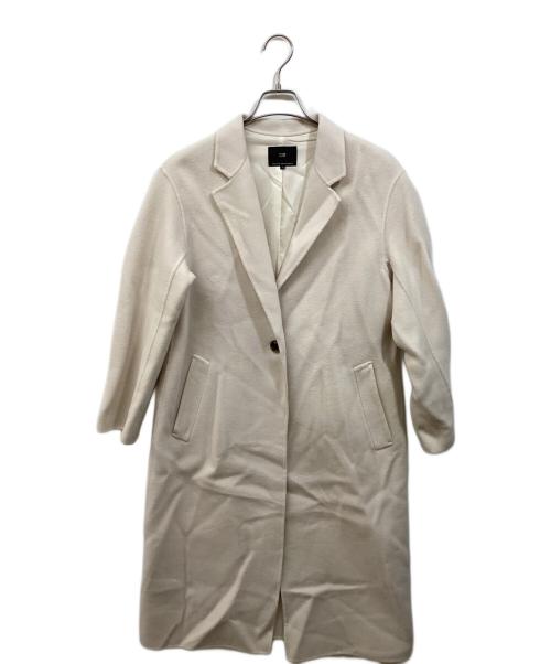 23区（ニジュウサンク）23区 (ニジュウサンク) ウールリバー ロングコート アイボリー サイズ:SIZE 38の古着・服飾アイテム