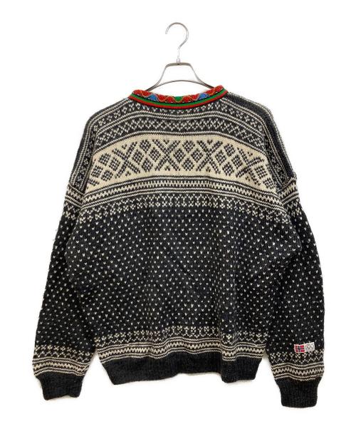USED（ユーズド）USED (ユーズド) チロリアンニット ブラック サイズ:記載なしの古着・服飾アイテム