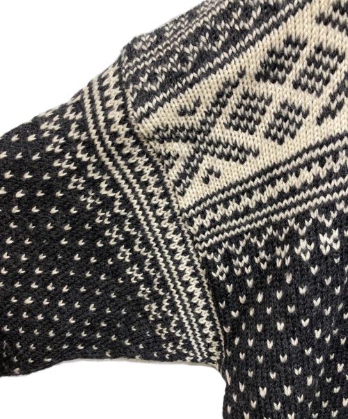 USED（ユーズド）USED (ユーズド) チロリアンニット ブラック サイズ:記載なしの古着・服飾アイテム
