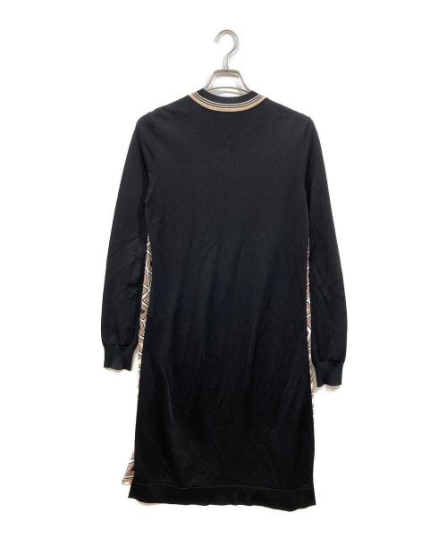 TORY BURCH（トリーバーチ）TORY BURCH (トリーバーチ) シルク総柄ワンピース ブラック サイズ:Sの古着・服飾アイテム