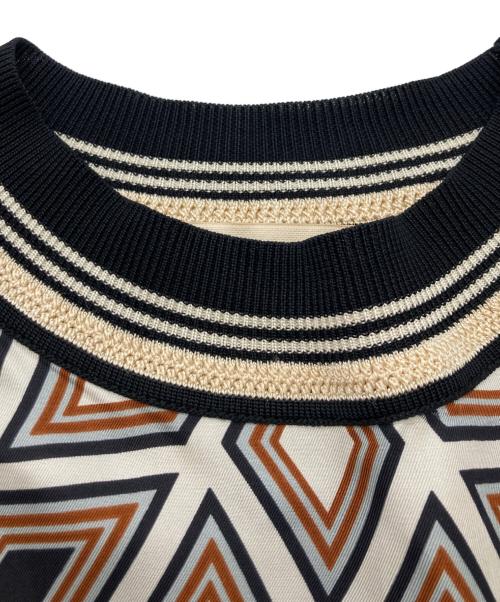 TORY BURCH（トリーバーチ）TORY BURCH (トリーバーチ) シルク総柄ワンピース ブラック サイズ:Sの古着・服飾アイテム