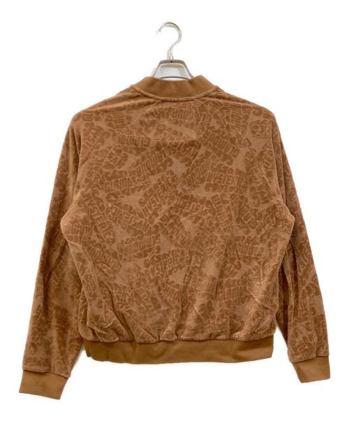 Hysteric Glamour（ヒステリックグラマー）Hysteric Glamour (ヒステリックグラマー) FLAME LOGO柄ジャカード ジャンパー ブラウン サイズ:Lの古着・服飾アイテム