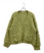 DRESSLAVEドレスレイブ）の古着「BLOOM loop yarn shaggy cardigan」｜グリーン