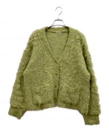 DRESSLAVE（ドレスレイブ）の古着「BLOOM loop yarn shaggy cardigan」｜グリーン