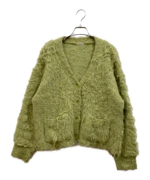 DRESSLAVE（ドレスレイブ）DRESSLAVE (ドレスレイブ) BLOOM loop yarn shaggy cardigan グリーン サイズ:SIZE 38の古着・服飾アイテム