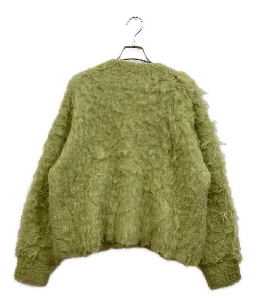 DRESSLAVE（ドレスレイブ）DRESSLAVE (ドレスレイブ) BLOOM loop yarn shaggy cardigan グリーン サイズ:SIZE 38の古着・服飾アイテム