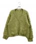 DRESSLAVE（ドレスレイブ）の古着「BLOOM loop yarn shaggy cardigan」｜グリーン