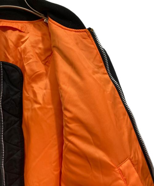 ALPHA（アルファ）ALPHA (アルファ) MA-1 フライトジャケット ブラック サイズ:Lの古着・服飾アイテム