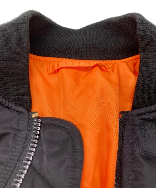 ALPHA（アルファ）ALPHA (アルファ) MA-1 フライトジャケット ブラック サイズ:Lの古着・服飾アイテム