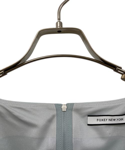 FOXEY NEWYORK（フォクシーニューヨーク）FOXEY NEWYORK (フォクシーニューヨーク) ハートシェイプワンピース スカイブルー サイズ:38の古着・服飾アイテム