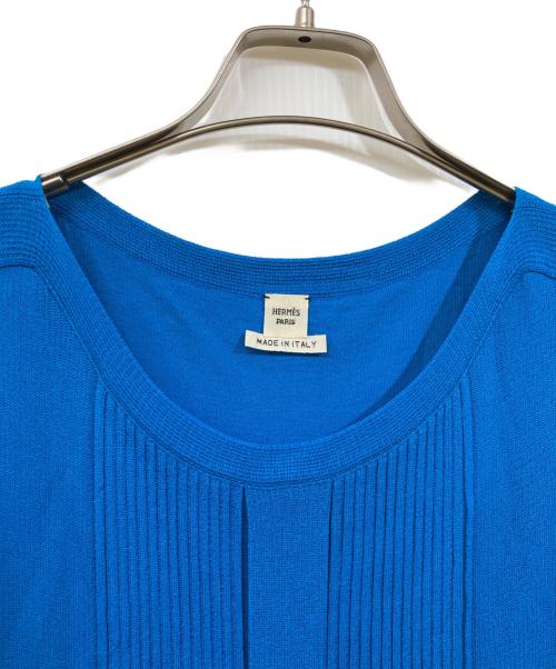HERMES（エルメス）HERMES (エルメス) ノースリーブワンピース ブルー サイズ:36の古着・服飾アイテム