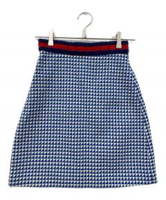 中古・古着通販】GUCCI (グッチ) フローラルシルクスカート ブルー