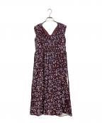 HER LIP TOハーリップトゥ）の古着「Paris Daisy Long Dress」｜ブラウン