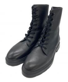 STUART WEITZMAN（スチュアートワイツマン）の古着「Mckenzee レザー コンバットブーツ」｜ブラック
