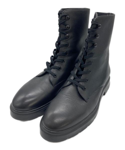 STUART WEITZMAN（スチュアートワイツマン）STUART WEITZMAN (スチュアートワイツマン) Mckenzee レザー コンバットブーツ ブラック サイズ:7の古着・服飾アイテム