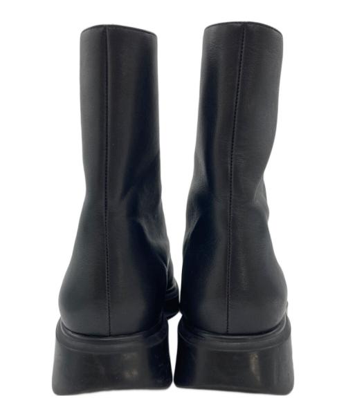 STUART WEITZMAN（スチュアートワイツマン）STUART WEITZMAN (スチュアートワイツマン) Mckenzee レザー コンバットブーツ ブラック サイズ:7の古着・服飾アイテム