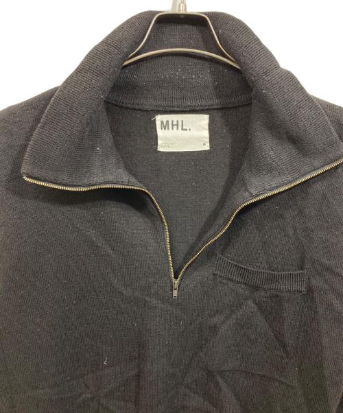 MHL（エムエイチエル）MHL (エムエイチエル) DRY WOOL LINENニット ブラック サイズ:SIZE Mの古着・服飾アイテム