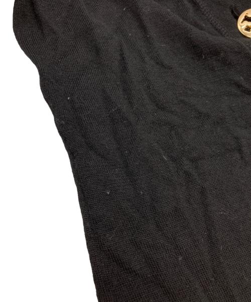 TORY BURCH（トリーバーチ）TORY BURCH (トリーバーチ) ロゴボタンウールカーディガン ブラック サイズ:XSの古着・服飾アイテム