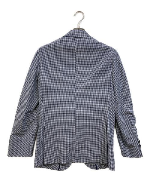 Hilton（ヒルトン）Hilton (ヒルトン) Sartoria Ring (サルトリアリング) 千鳥格子2Bジャケット ネイビー サイズ:Sの古着・服飾アイテム