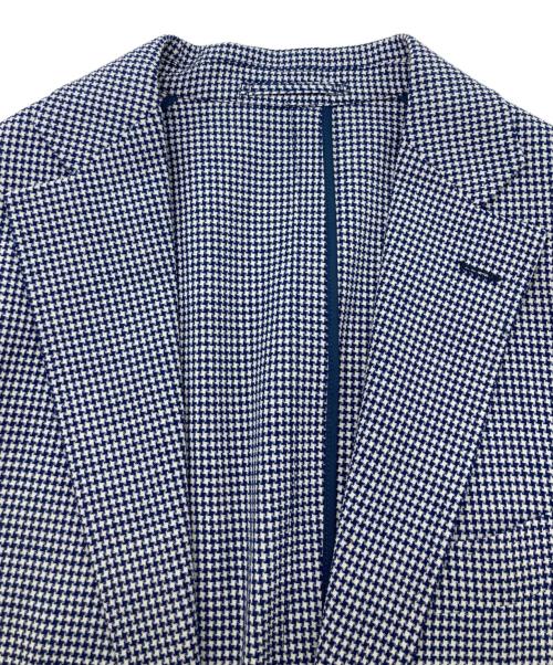 Hilton（ヒルトン）Hilton (ヒルトン) Sartoria Ring (サルトリアリング) 千鳥格子2Bジャケット ネイビー サイズ:Sの古着・服飾アイテム