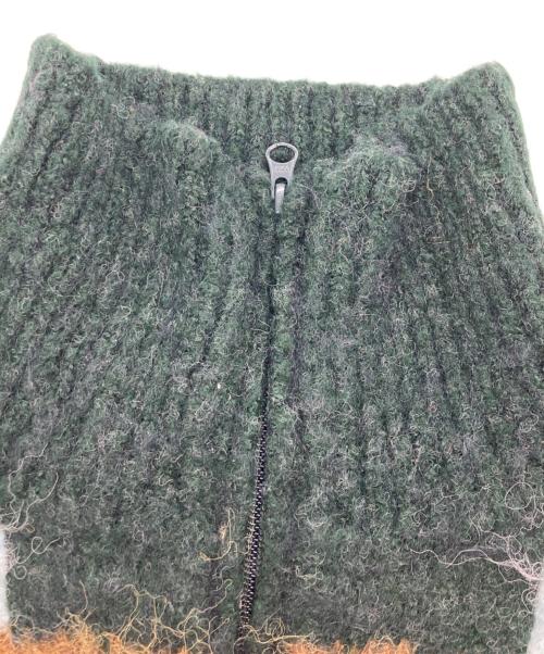 PAMM（パム）PAMM (パム) 透明な空気のチェックジップニット グリーン サイズ:SIZE 2の古着・服飾アイテム