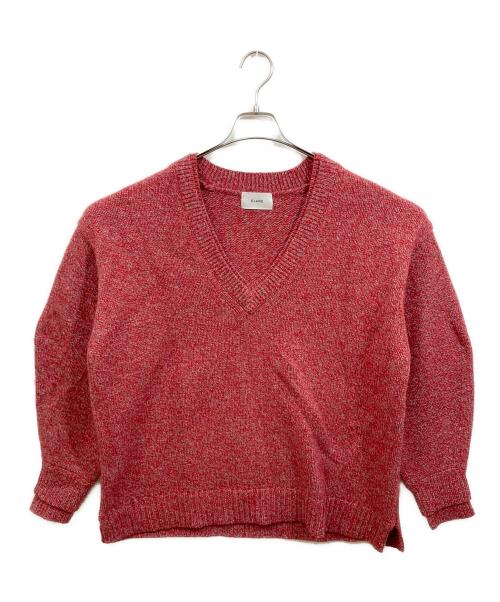 CLANE（クラネ）CLANE (クラネ) 2way ネック オーバー ニット トップス レッド サイズ:1の古着・服飾アイテム
