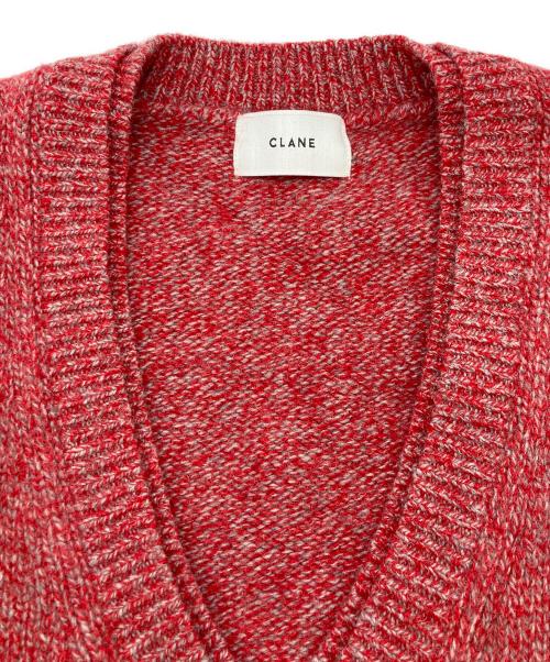 CLANE（クラネ）CLANE (クラネ) 2way ネック オーバー ニット トップス レッド サイズ:1の古着・服飾アイテム
