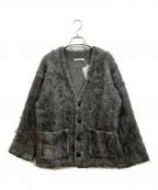 BEAUTY&YOUTHビューティーアンドユース）の古着「シャギーニット Vネック カーディガン」｜グレー