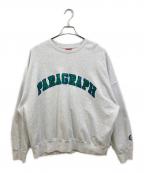 paragraphパラグラフ）の古着「ロゴスウェット」｜グレー
