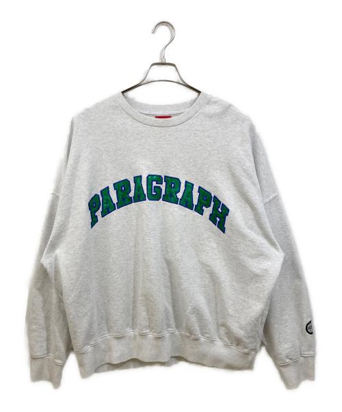 paragraph（パラグラフ）paragraph (パラグラフ) ロゴスウェット グレー サイズ:1の古着・服飾アイテム
